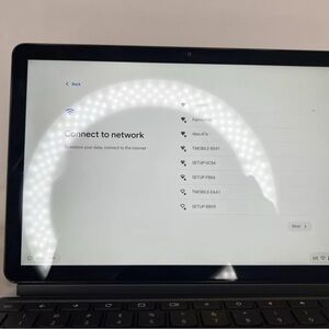 Black Tablet with Keyboard for Networking